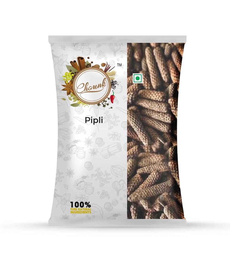 Chounk Premium Pipli Long Pepper Whole - 100 Grams | Long Pepper Pippali, (Pipli,Pipal Badi, Pippali), Black Pepper, Whole Spices