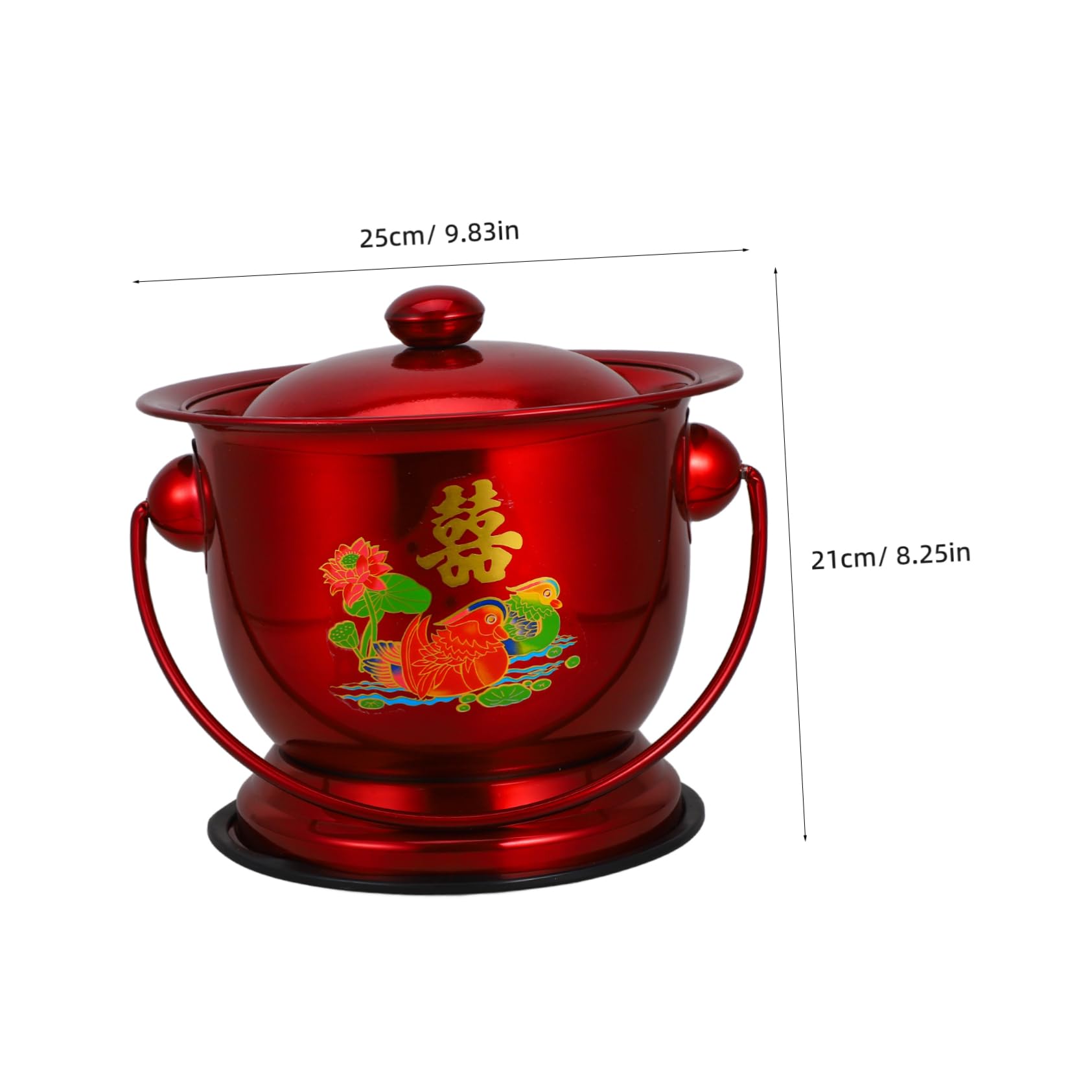 WOFASHPURET Stainless Steel Pee Bucket Potty Lid Bedside Urinal for Men Women Elderly Portable Urine Pot for Travel