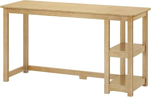 Miniatura 10 de Plank+Beam Escritorio de escritura, escritorio simple para dormitorio, escritorio de estudio de oficina en casa, 39 pulgadas, natural