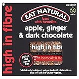 Eat Natural Gluten Free Apple, Ginger, Dark Chocolate Bars - 3 x 45g (0.3lbs)
