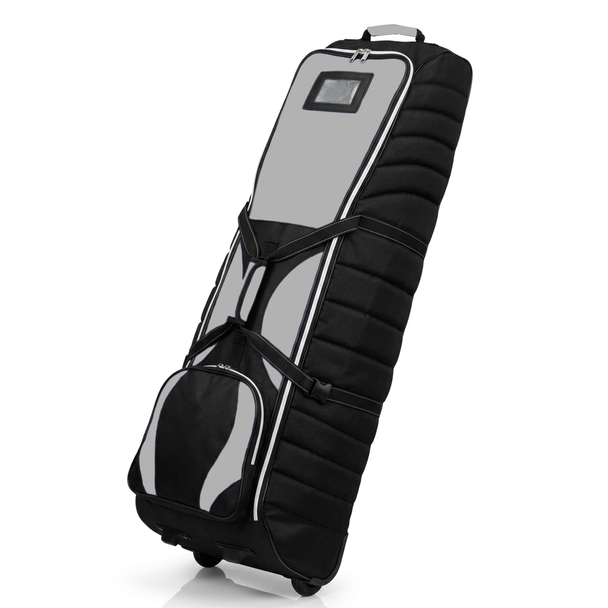 Longridge Deluxe Roller Golf Travel Cover - Black - Padded Top & Inline Skate Wheels