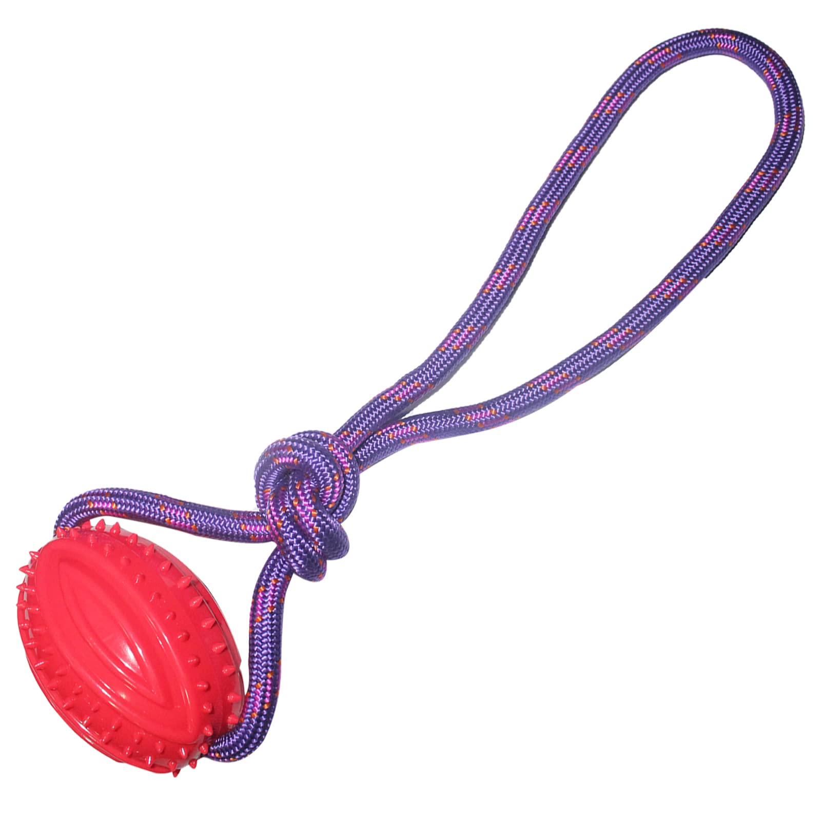 emily pets Dog TPR Rubber Rugby Spike Ball Rope Toy for Puppy and Small Breed-Dog Interactive Ball for Training,Dog Toy for Fetch,Catch,Tough Rope Toy,Throw and Tug War(Green) (B0B8VSC4DS) Amazon Price History, Amazon Price Tracker