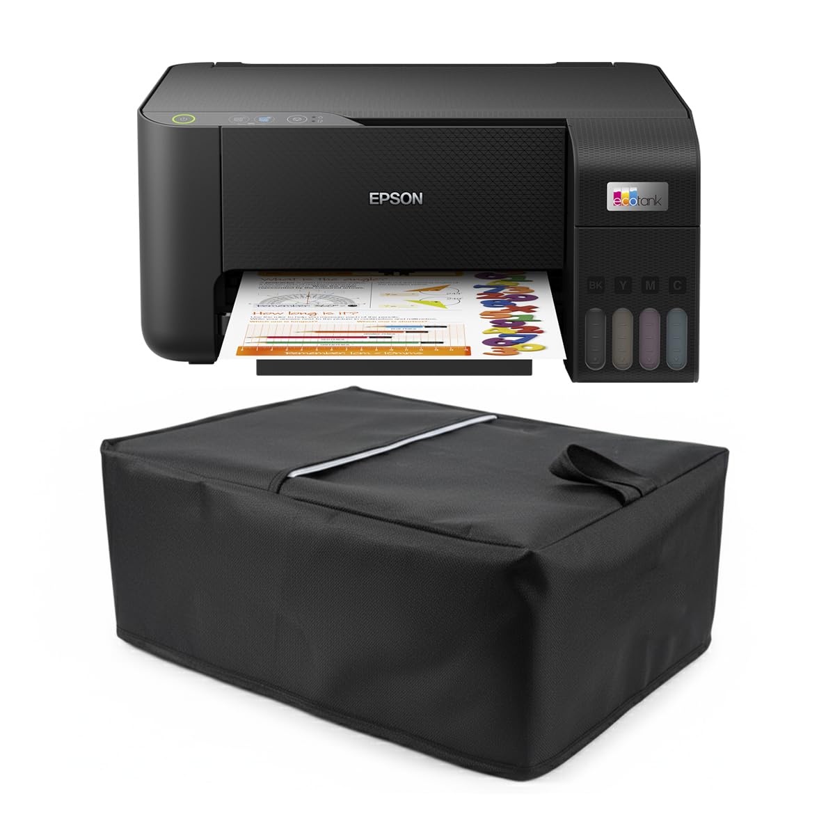 ALPHANITE Printer Cover for Epson L3210 / L3252 / L3256 / L3250 / L3215 / L3151 – Waterproof Printer Dust Cover, Protective Printer Cover Fit for All-in-One Ink Tank Color Printers (BLACK, GENERAL)-image-20