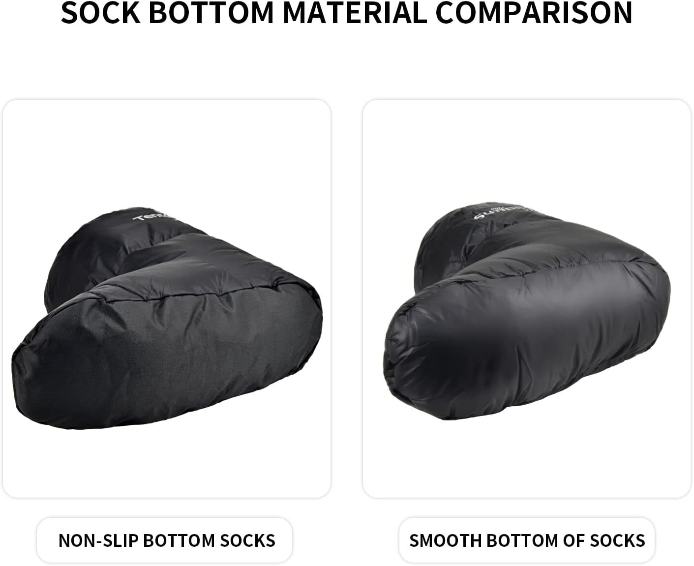 Tentock Down Booties Ultralight Water-Resistant Camping Down Socks Winter Thermal Foot Down Slippers Backpacking Men & Women for Sleeping - Image 7