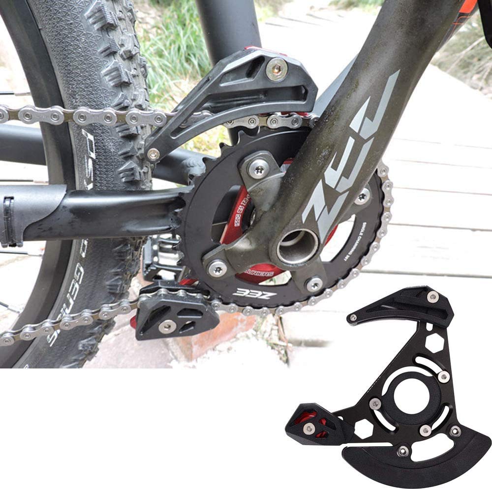Guida catena bici 32-38T MTB Paracatena bici Ultralight Lega di alluminio ad alta resistenza Protezione catena per bicicletta per la maggior parte delle bici Bici da strada Mountain bike