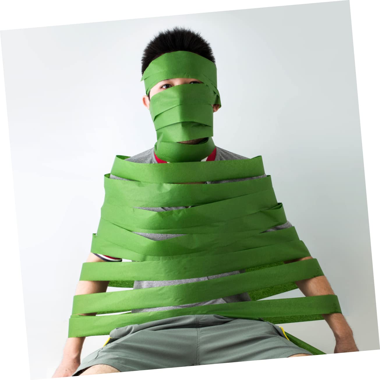 HOLIDYOYO Sage Streamers Christmas Hanging Decorations Crepe Paper Roll for Party Streamer