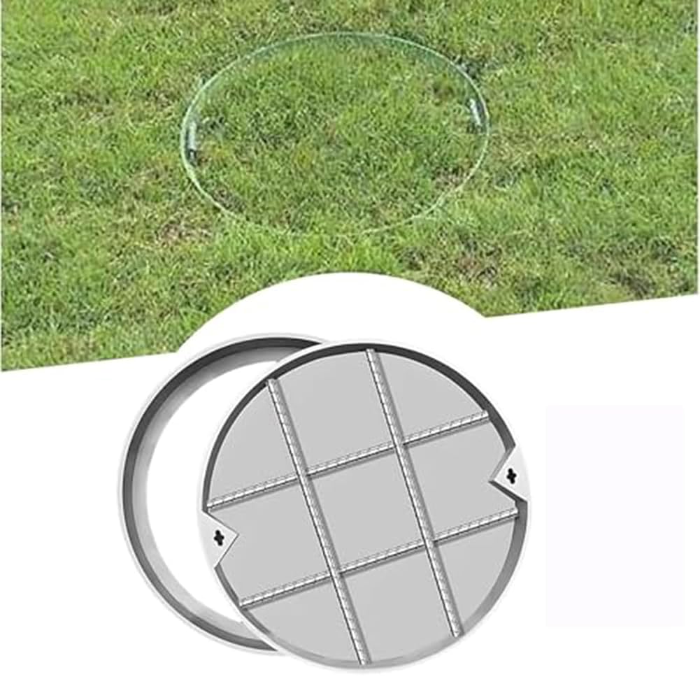 Couvercle de fosse septique anti-odeur 70 cm, trappe de regard en acier inoxydable 304 durable