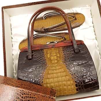 Amazon.co.jp: クロコダイル革 和装ハンドバッグ＆草履セット 昭和