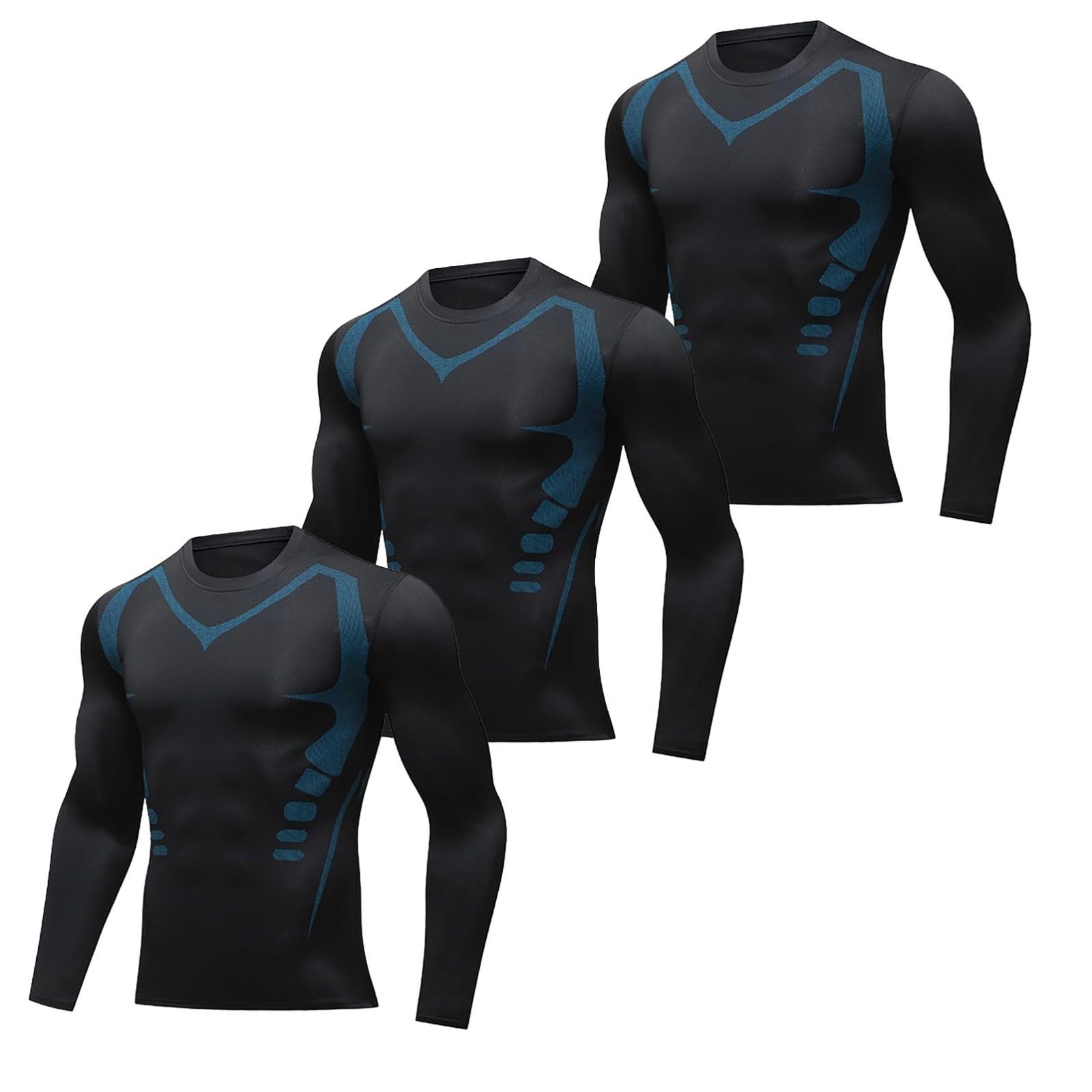 Camiseta Térmica Hombre Térmica Color Carne Interior Ajustado Térmico Interior Sin Costuras Segunda Piel Hombre Sin Costuras Invisible Uso Diario Térmica