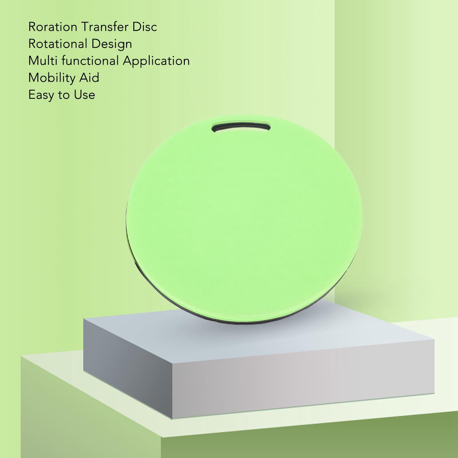Ayuda de movilidad para la rotación del disco de transferencia, dispositivo de transferencia de peso suave para personas mayores y pacientes, disco giratorio de plástico duradero