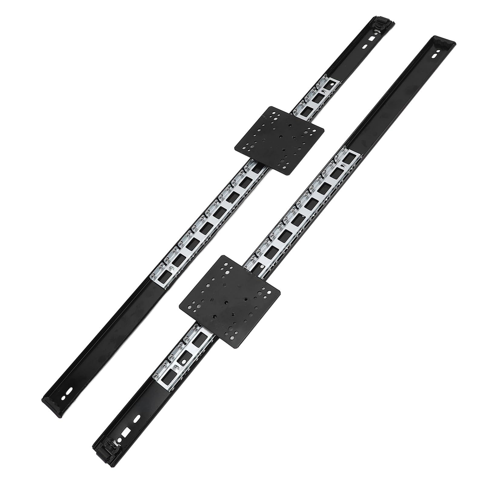 Aramox Guide per Cassetti con Cuscinetti a Sfera Guide per Cassetti con Montaggio Laterale in Acciaio Laminato a Freddo 26 Pollici 35 Mm di Larghezza Carico di 44 Libbre 2 Sezioni Semiaperte per