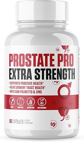 Prostate Pro Plus 30 ingredientes Suplemento de apoyo para la próstata #1 + Saw Palmetto, Reishi, selenio + 27 más para hombres para mejorar la