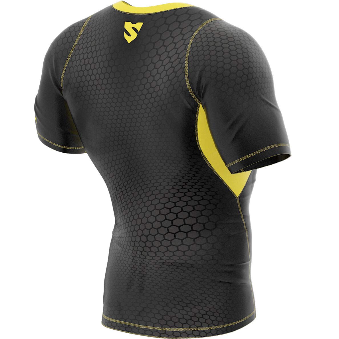 SMMASH Camiseta Técnica De Compresión De Manga Corta Hombre Deportiva Capa Base Ligera para Culturismo Correr