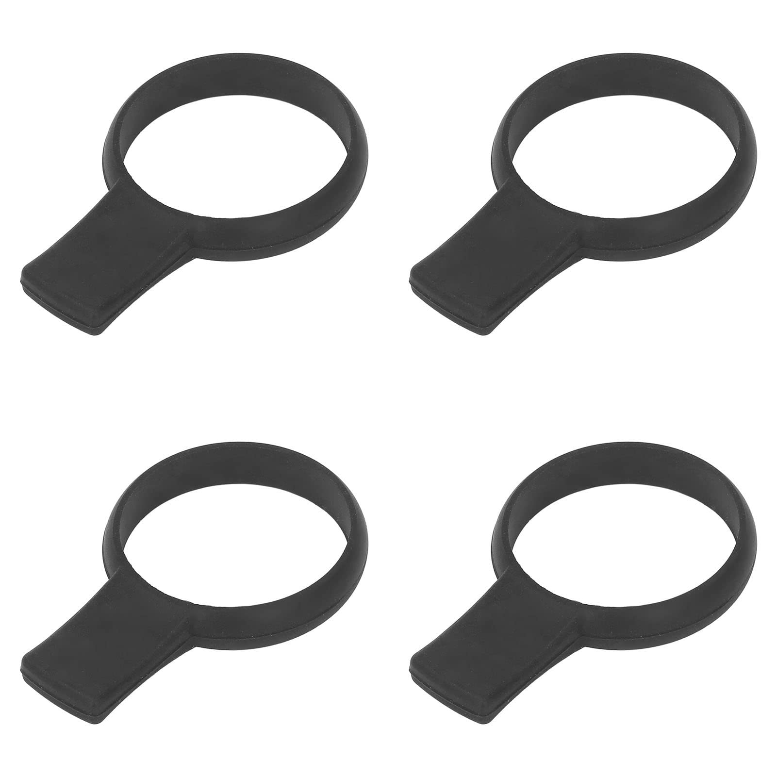 Racket Grip Trainer Tool, Tennis Racket Grip Trainer Silicone for Tennis Training (Black)