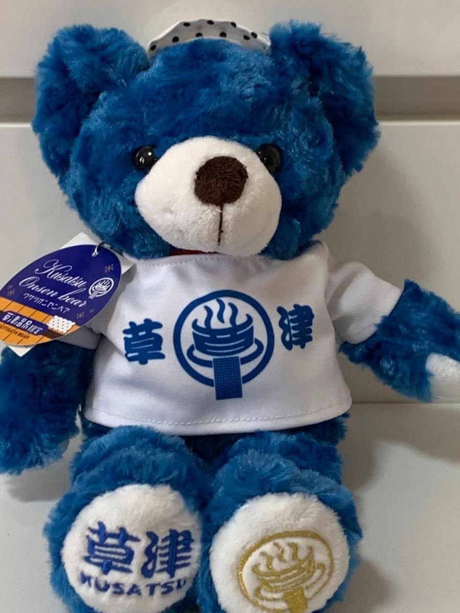 Amazon.co.jp: くま ぬいぐるみ 草津限定 ブルー 青 : おもちゃ