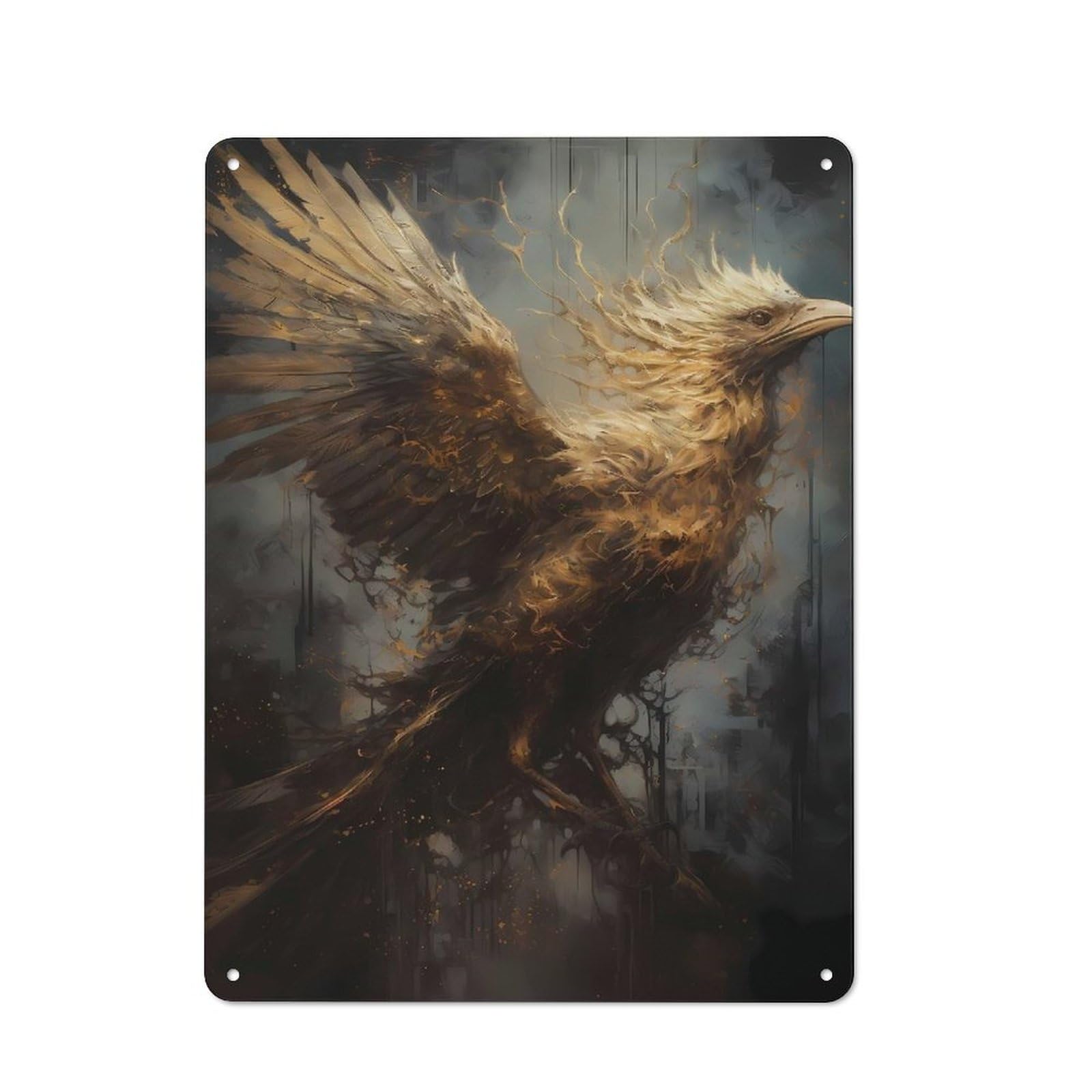 Junmoney Phoenix Sweet Retro Metal Sign 40X30cm For Hobby Room Or Studio, Autumn Wall Decor For Creative Interior Collectors