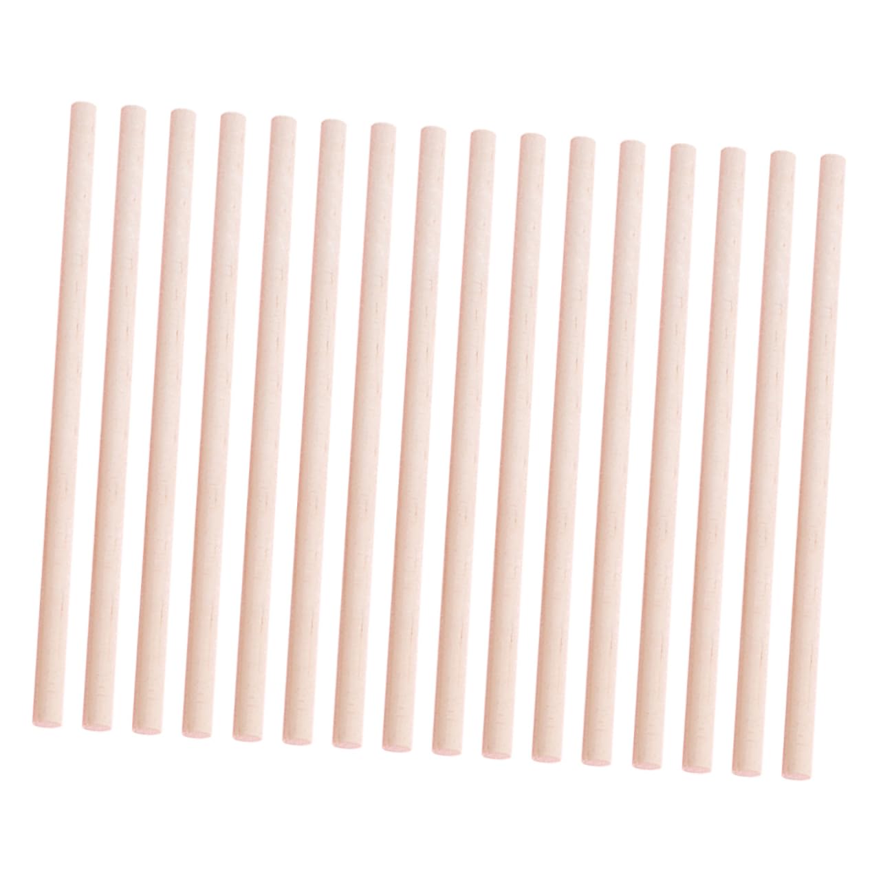 ARTSEWPLY 50Pcs Unpainted Wooden Rods for DIY Crafts Natural Craft Sticks Smooth Surface for Art Projects and Creative Models for Family Activities