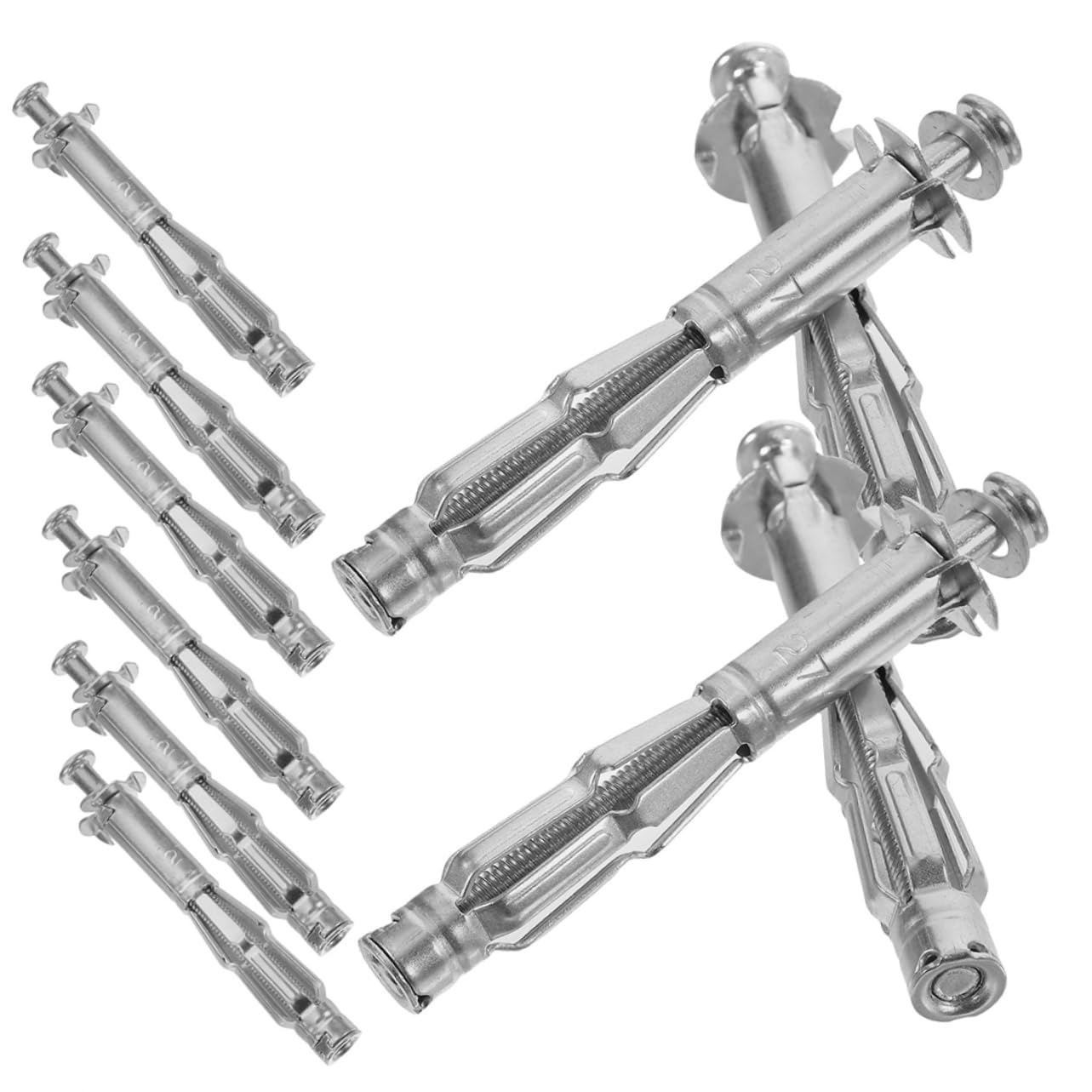 Cabilock Versatile Drywall Tools 22 Pieces Hollow Door Anchors Expansion Nuts Screw Fasteners Nuts for Hollow Wall