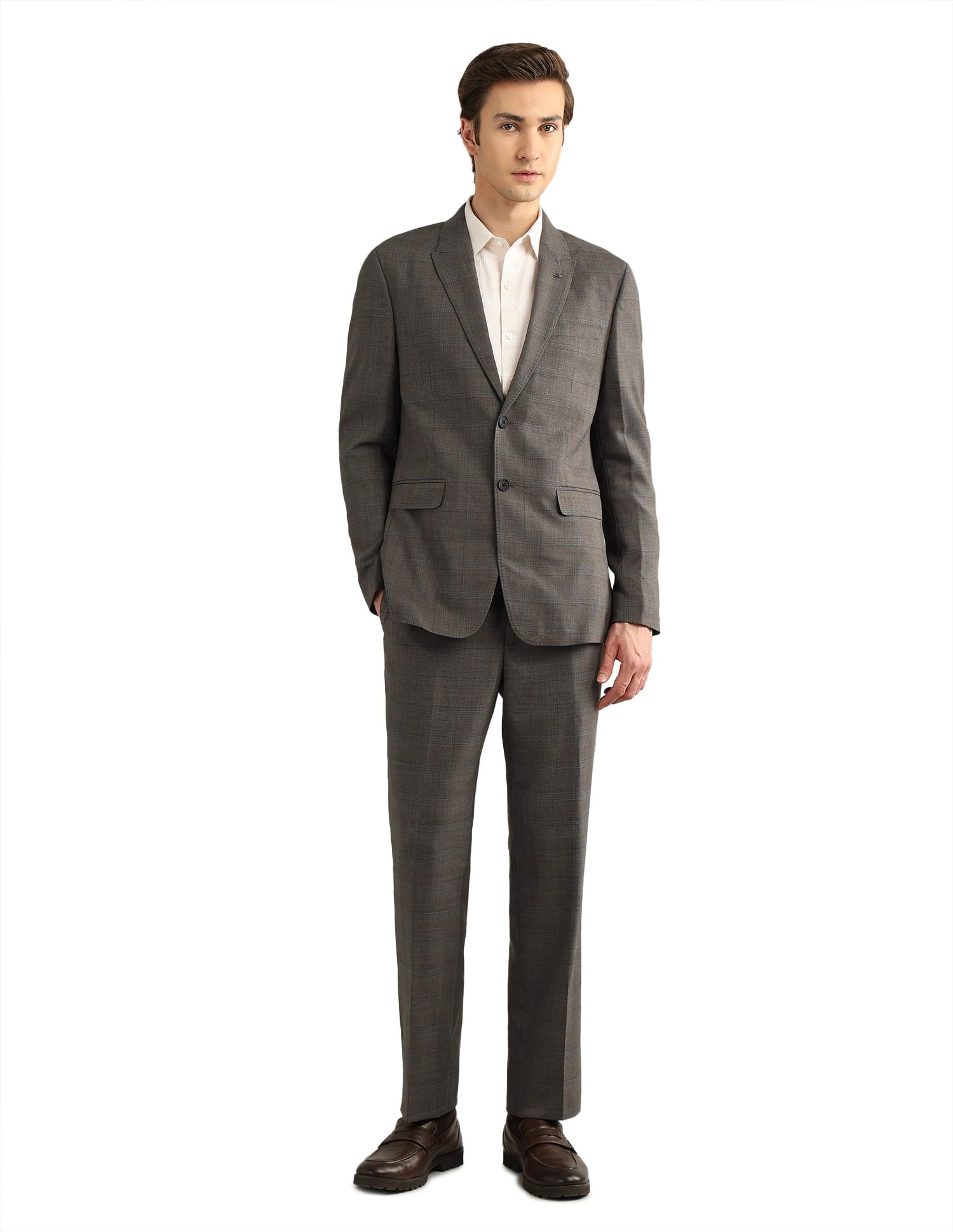 arrow Men's Wool Business Suit Pants Set-picture-37