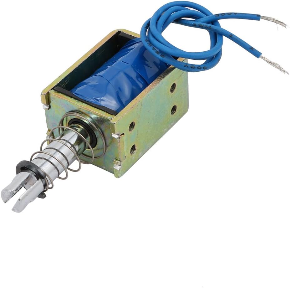 Aexit DC24V 400mA 10mm Stroke 19N Force Push Pull Type Frame DC Solenoid Electromagnet Magnet JF-0837 (6c4007b32b8cd48cae30392eecb03c22)