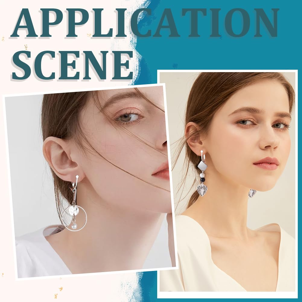 Craftdady 24 Convertisseurs De Boucles D'oreilles à Clip Pour Oreilles Non Percées Avec Coussinets Confortables Pour Transformer N'importe Quel Clou En Clip Pour La Fabrication De Bijoux