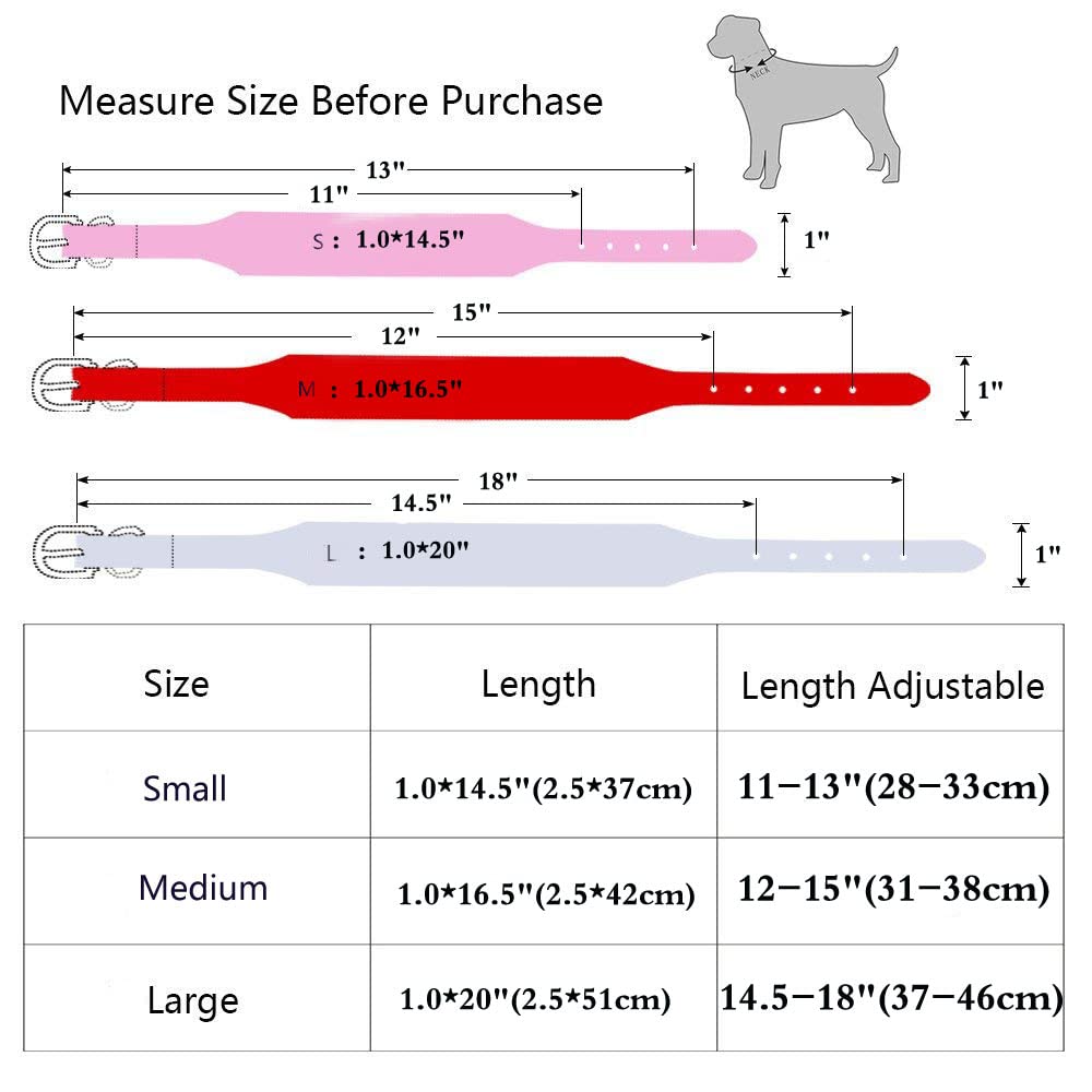 Haoyueer Collare per cani con strass, regolabile, con borchie di cristalli scintillanti, in vera pelle, per cani di piccola e media taglia (M, bianco)