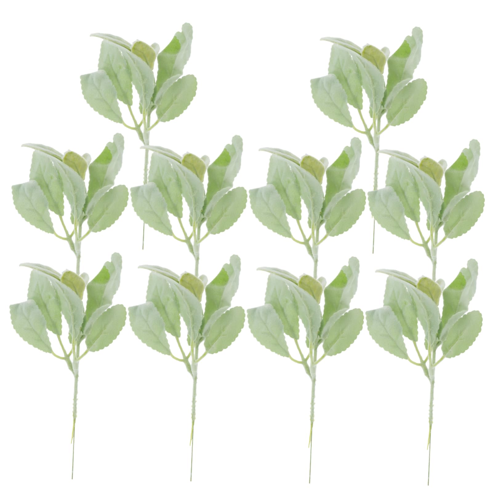 ABOOFAN 5 Set Piante D'imitazione Decoro Foglie Finte Foglie Steli Modello Con Steli Di Foglie Finte Modello Di Di Piante Di Simulazione Pianta Finta Panno in Poliestere 10 Pezzi * 5
