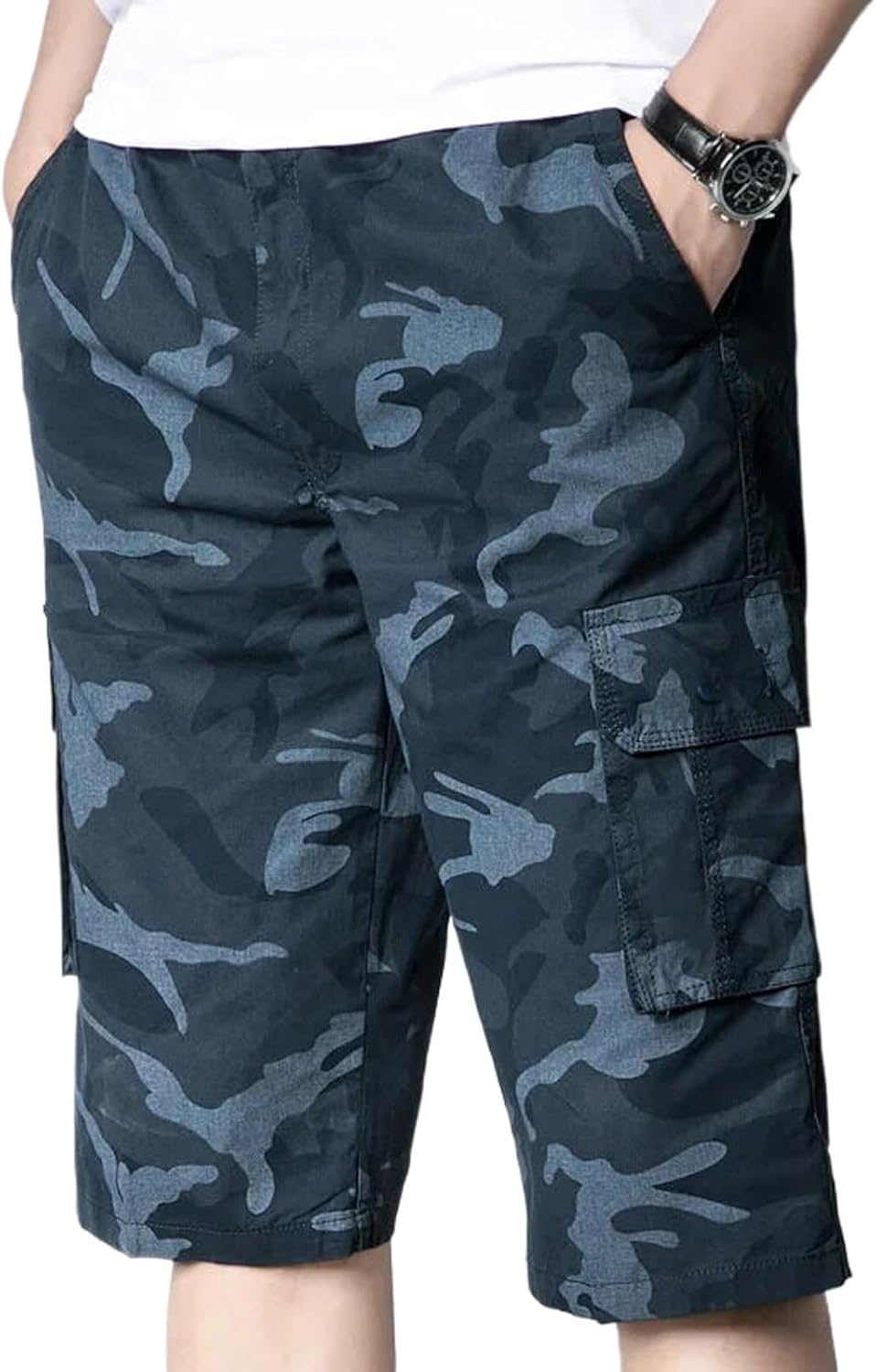 Men's Casual Cargo Shorts Loose Work Shorts