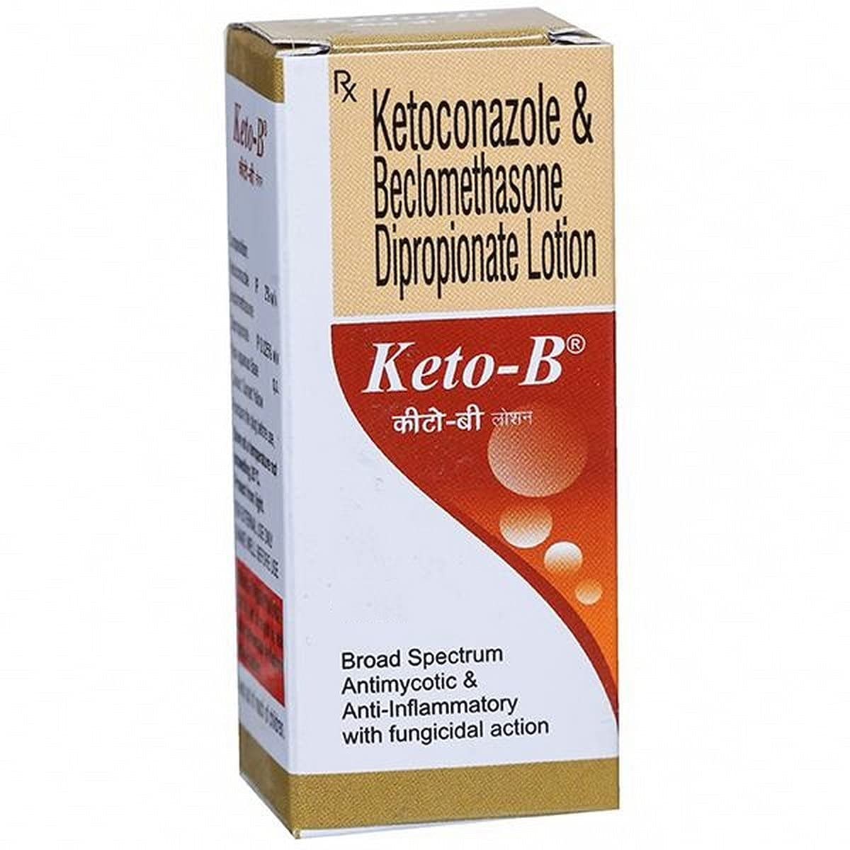 Keto B - Bottle of 30ml Lotion with Ketoconazole and Beclomethasone Dipropionate