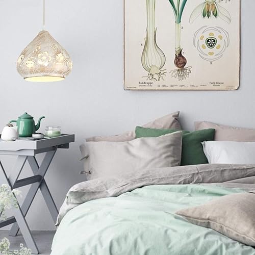 Miniatura 2 de YLONG-ZS Lámpara colgante bohemia con forma de pug, luz colgante de enchufe blanco de 16 pies, cable regulable, luz colgante de cristal para