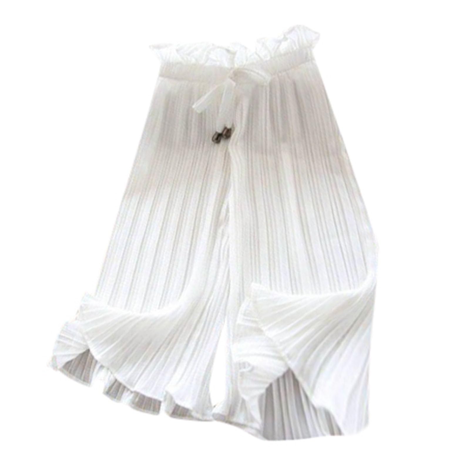 Pantalon Décontracté à Jambes Larges Pour Filles - Taille élastique