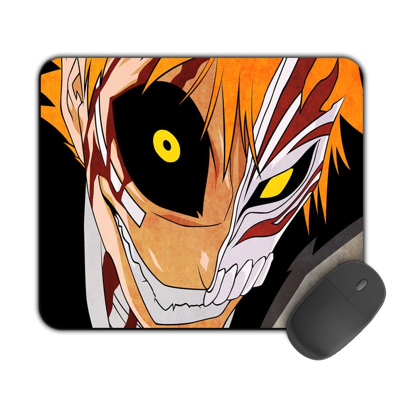 Image of Printed Designer Mouse Pad Scary Ichigo (200MM X 240 X 3MM) Enhance Gaming and Work Performance Comfortable and Precise Non-Slip Water Proof Bleach Mouse Pad.