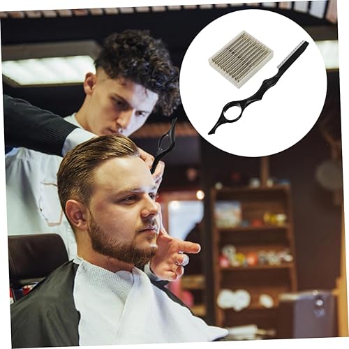 FRCOLOR 3sets Hair Thinning with Blades Professional Barber Tool for Precise Haircuts Design for Salon and Home Use(3)