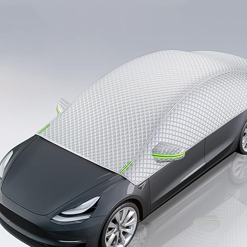 Car Half Cover Sunshade for Opel Vauxhall Astra 5-Door/Astra 3-Door/Astra Sports Tourer Wagon L K J H G F 2011-2025, Foldable UV Protection Snow Protection Watertight Car Exterior Sunshade