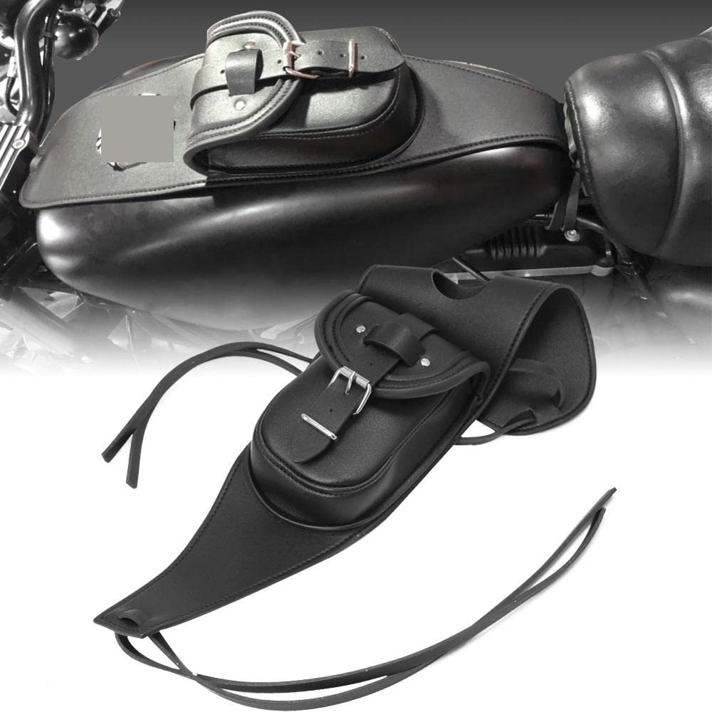 Bagażnik motocyklowy tylny bagażnik dla Davidson 883 1200 dla XL dla Sportster części motocyklowe czarny skórzany zbiornik osłona panelu podkładka śliniak biustonosz torba