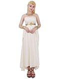 Women's Costume Princess Cosplay Strapless Empire Waist Ruffled Chiffon Party Wedding Dress