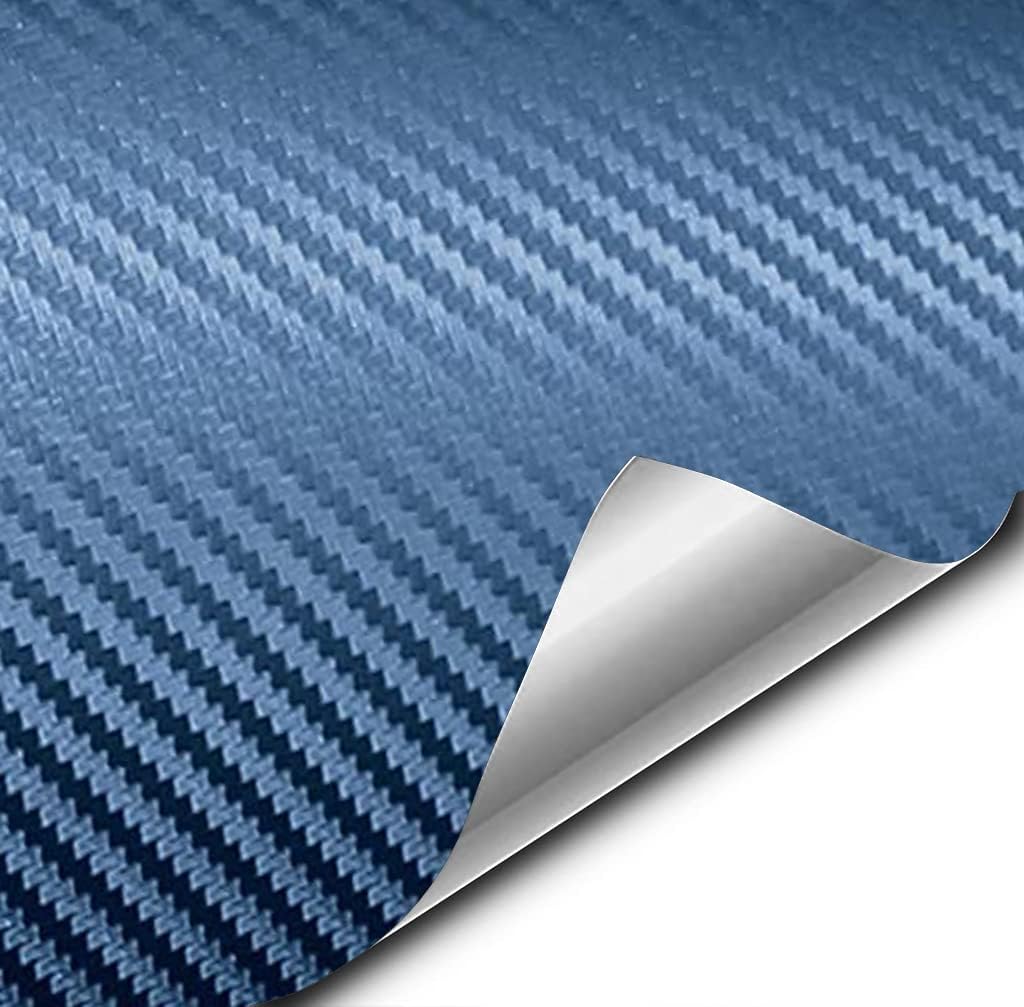 VViViD XPO Dry Navy Blue Carbon Fiber Vinyl Wrap Roll with Air Release Technology (10ft x 5ft)