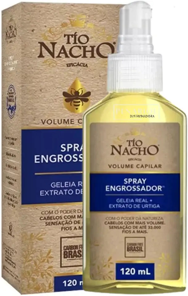 Tio Nacho Spray Engrossador Antiqueda com Geleia Real e Extrato de Urtiga, 120ml