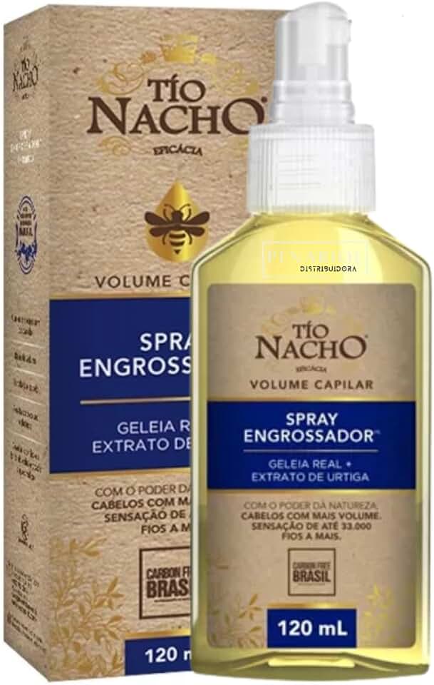 Tio Nacho Spray Engrossador Antiqueda com Geleia Real e Extrato de Urtiga, 120ml
