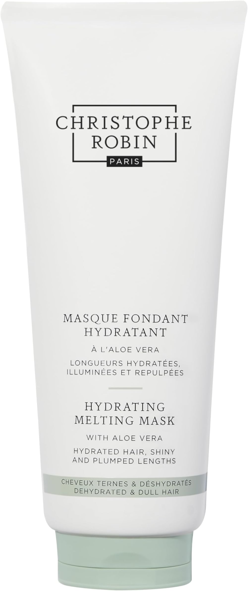 Christophe Robin Hydrating Melting Mask With Aloe Vera for Dry, Dull Hair - Lighweight- Travel Size 2.5 fl. oz