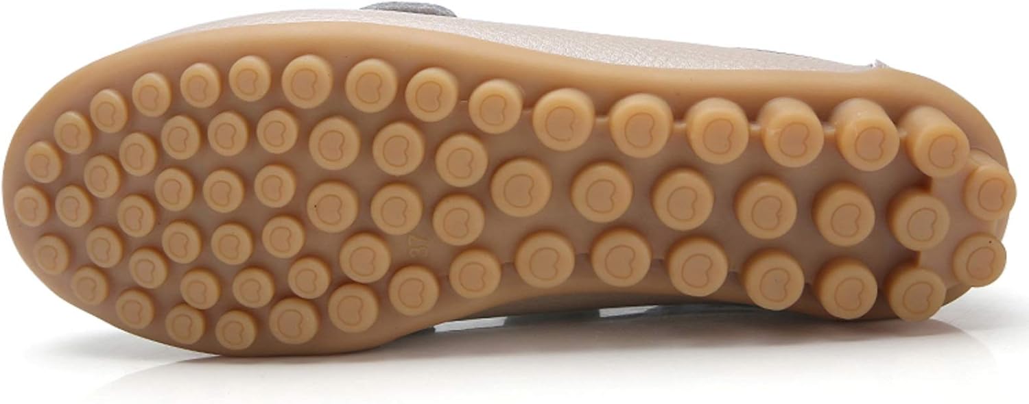 VenusCelia Women's Bow Walking Flat Loafer(9.5 M US,Gold)