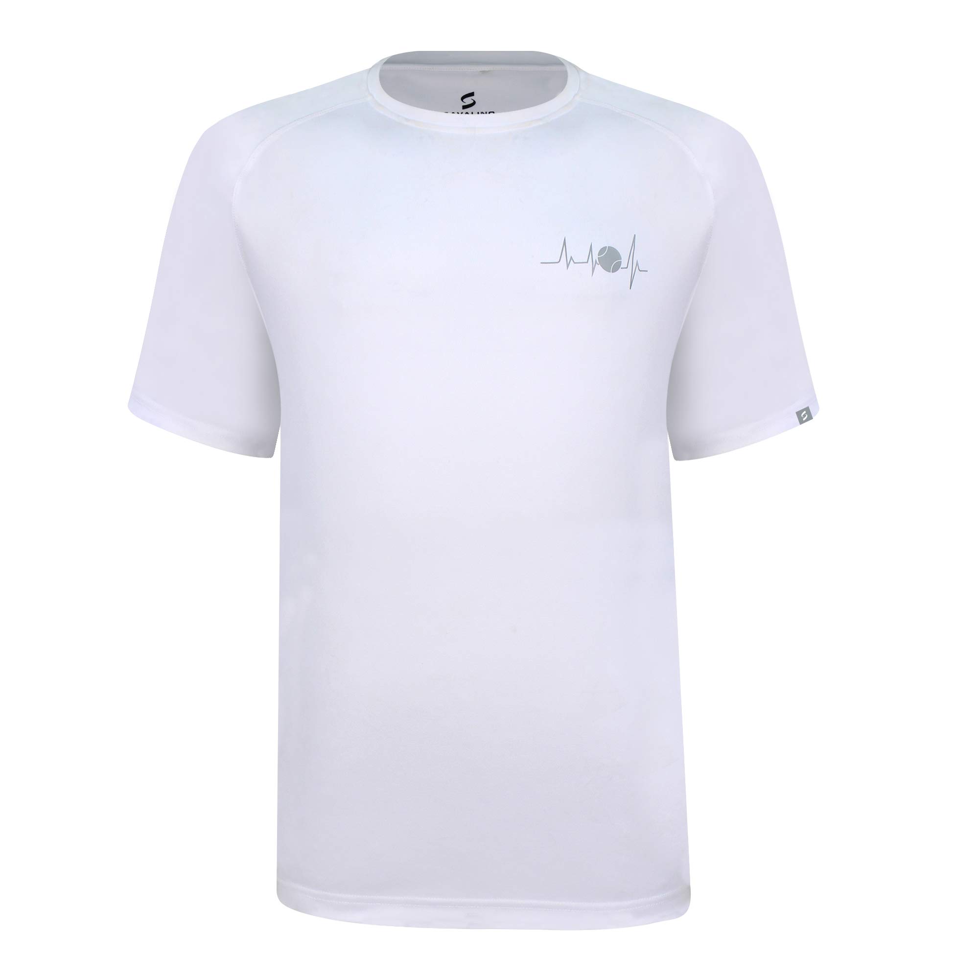 SAVALINOMen's Tennis T-Shirt Athletic Casual Workout Gym Training, Size S-2XL