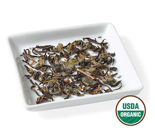 Miniatura 7 de Golden Moon Tea Té orgánico de menta y vainilla  Hoja suelta, sin OMG  1 onza