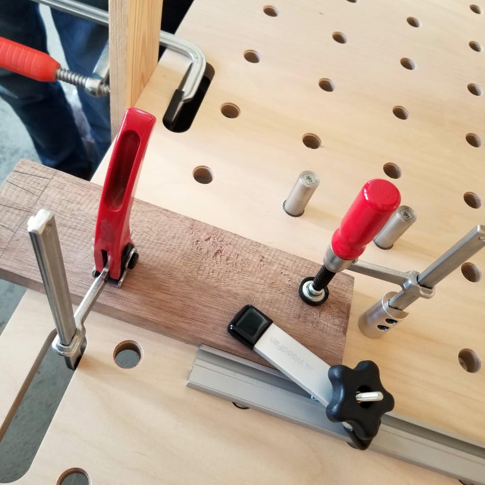 Werkbankplatte 915x610mm mit 20mm Löchern - Sperrholz | Holzwerkzeuge | Werkstatttisch | Stabiler Arbeitsplatte für die Werkstatt | Woodfan