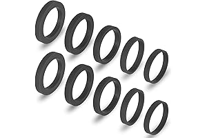 Silicone Rolling Pin Rings: Precise Dough Thickness Control (10-Pack)