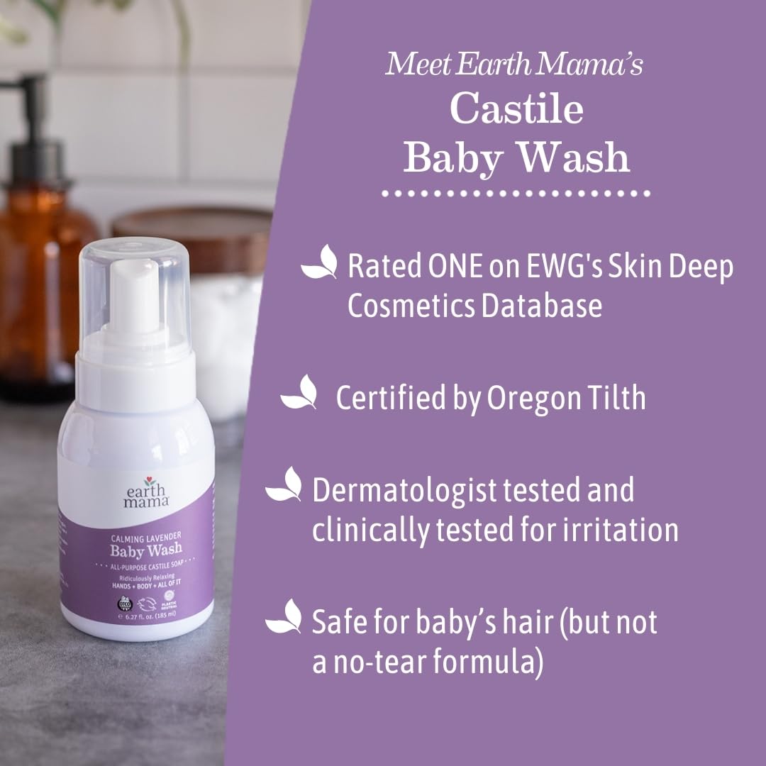 Earth Mama Angel Baby Calming Lavender szampon i Body Wash, 1 opakowanie (1 x 160 ml)