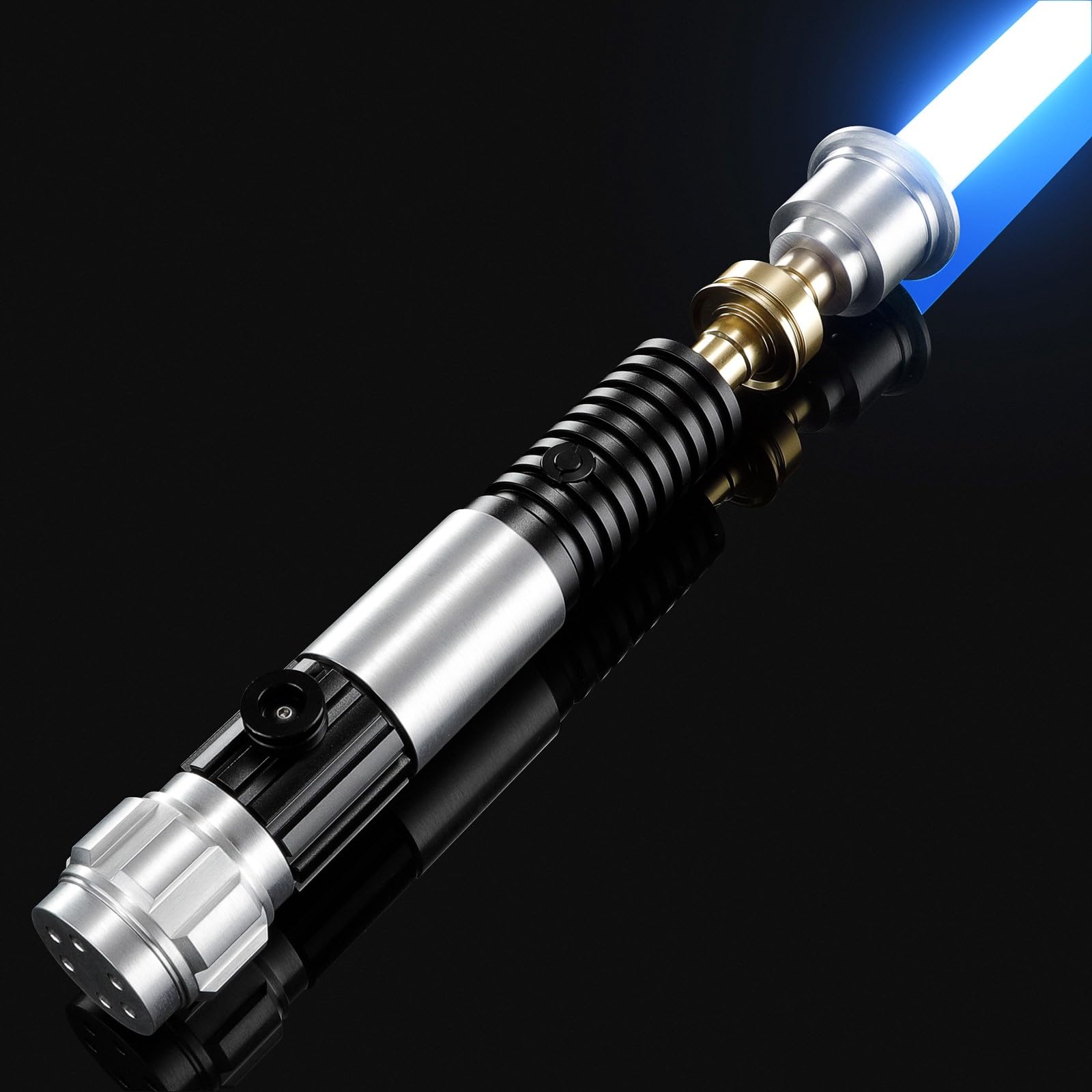 BSTSABER Upgrade App Control Obw Lightsaber, Smooth Swing 16 Sets Sound Effects 3 Light Effects and 16 Colors Change, Metal Dueling Light Saber for