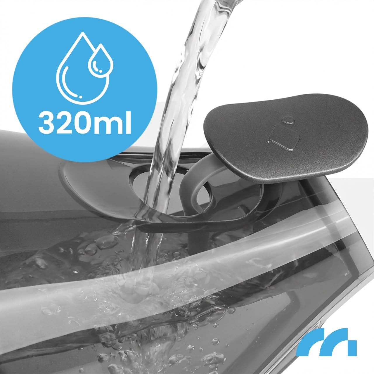 MalTec Żelazko parowe 2000 W, 4-stopniowa regulacja pary, zbiornik na wodę 320 ml, parownik do ubrań pionowy i poziomy, podeszwa ceramiczna, sterowanie dotykowe, przenośny ręczny parownik do koszul