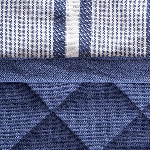 image for DII Cotton Stripe Quilted Double Oven Mitt, 35 x 7.5