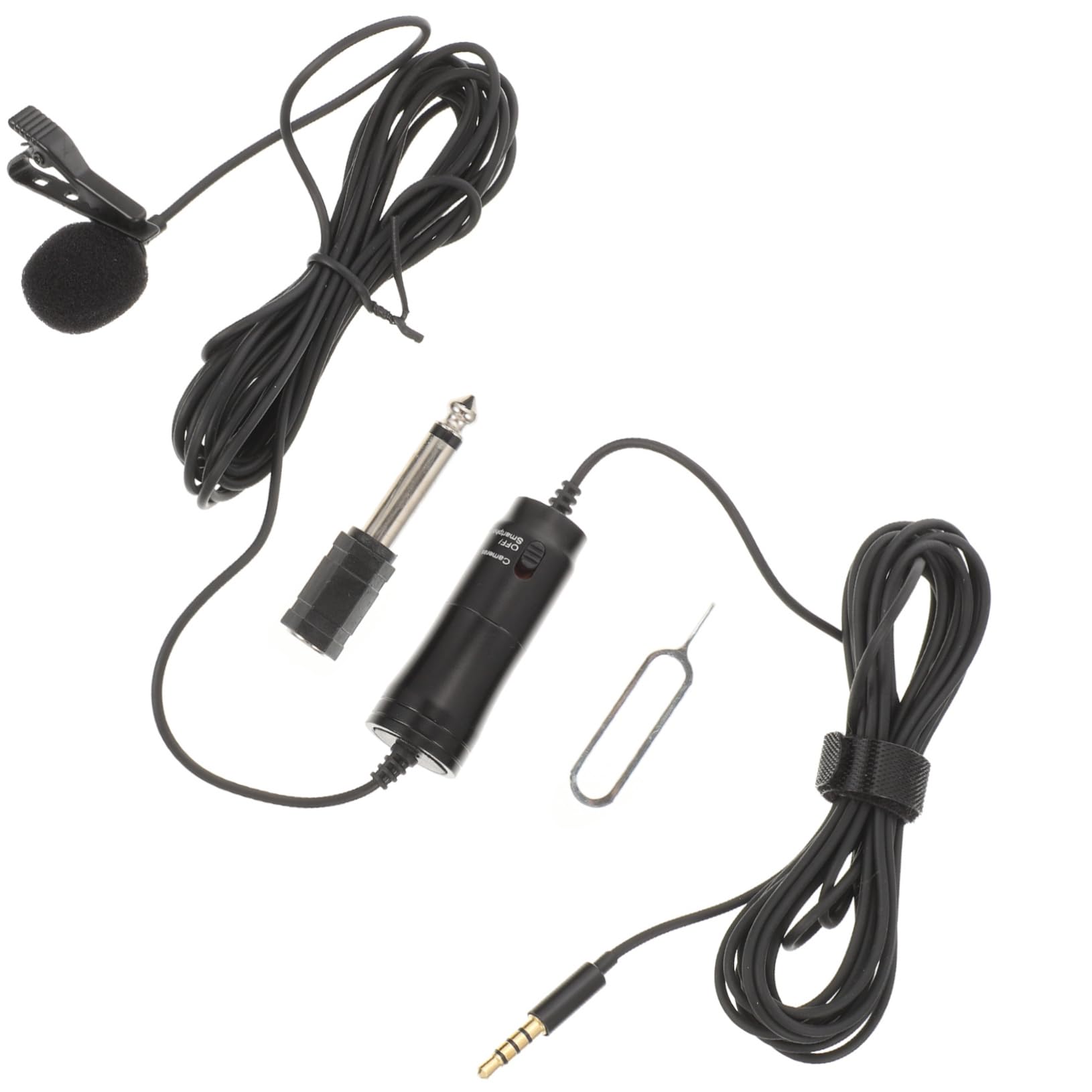 BESTonZON 3juegos Micrófono Lavalier Clip para Grabación De Video Compatible Teléfonos y Pc para Streaming y Entrevistas Alta Sensibilidad y Antirruido